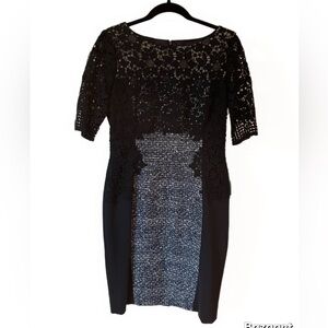 NWT Antonio Melani navy lace dress sheath cocktail mother of the‎ bride size 8